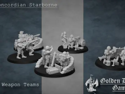 Starborne Heavy Weapons 3D print model