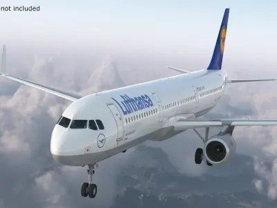 Lufthansa Airbus A321 with Cabin and Cockpit 