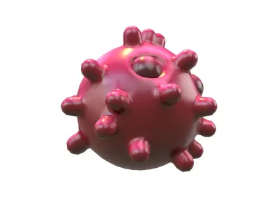 Virus Character v1 014 Low-poly 3D model