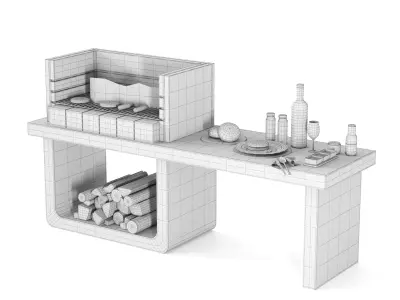 Barbecue 17 3D model