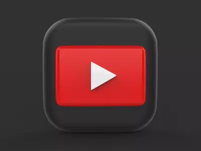 youtube icon  3D model