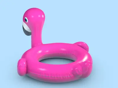 Pool Toys Low-poly 3D model