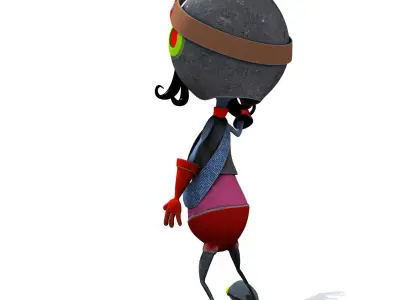 Set 03 - Cartoon Character 01 - Cuties 3D model