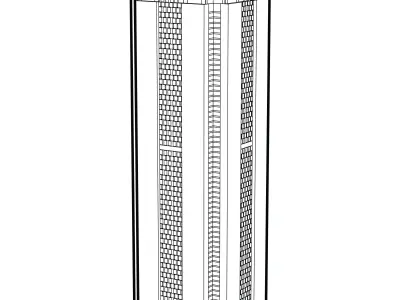 Times Tower Nairobi City 3D Model Kenya 3D model
