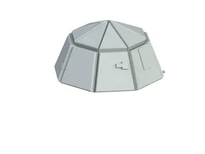 Sci Fi Object No 3712 Low Poly Low-poly 3D model