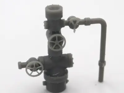 HO Oil well valve train model  3D print model