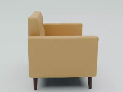 Modern Sofa Low-poly 3D model