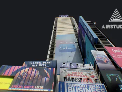 Times Square Building Low-poly 3D model