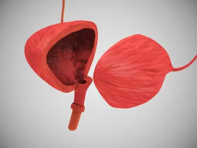 Bladder with Cross-Section 3D model