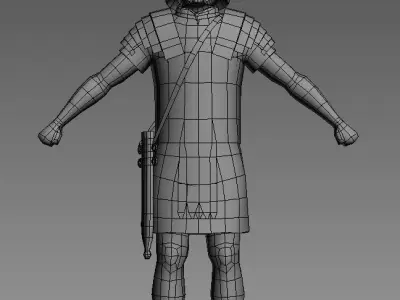 Septimus roman legionnaire game model Low-poly 3D model