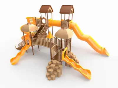 Playground for Children Low-poly 3D model