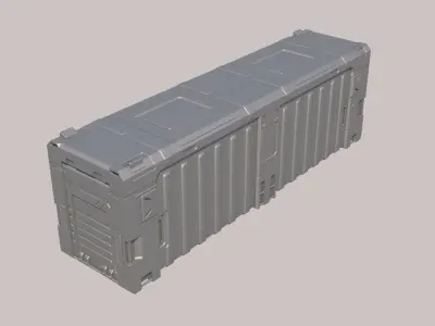 Sci-fi Container Set 3D model