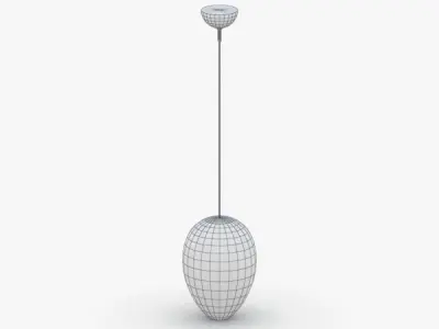 1489 - Hanging Lamp Low-poly 3D model