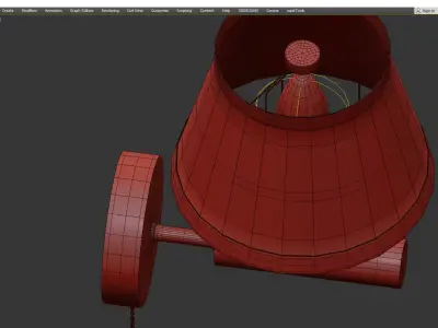 SIMEN WALL Low-poly 3D model