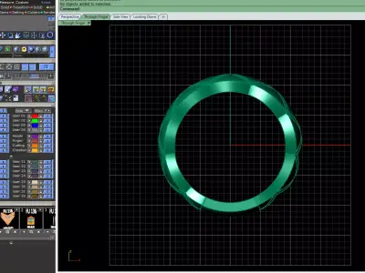 Segmented Dome  gold ring  3D print model