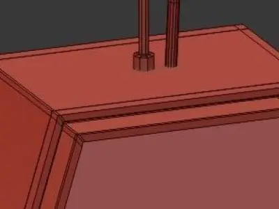 Untitled triangular pendant light 3D model