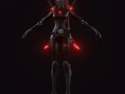 Emmas ninja girl 3D model