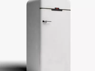 3D Vintage Fridge - Game Ready Low-poly 3D model