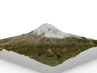 Mount Chimborazo 3D model
