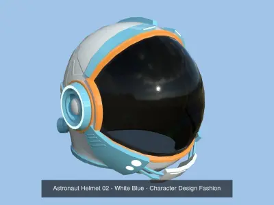 08 Astronaut Helmet Collection - Character Design Fashion 3D Model Pack