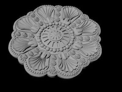 rosette dekor 3D model 45