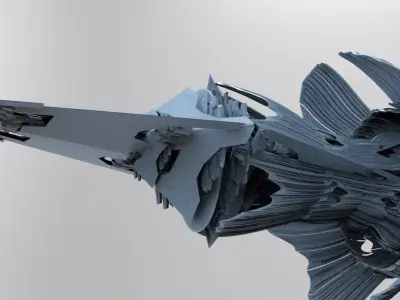 Ancient Alien spear tower 1  3D model