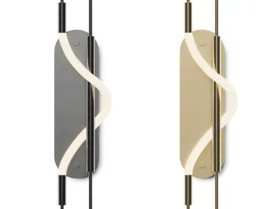 Luke lamp co - Aura I Sconce 3D model