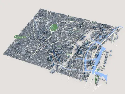 4 Tokyo City Japan  3D model