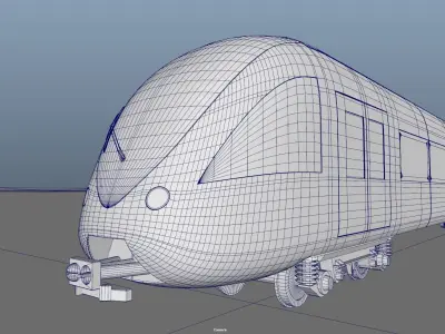 Dubai metro 3D model