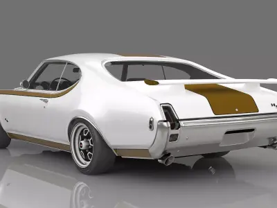 1969 Oldsmobile Hurst-Olds 442 3D model