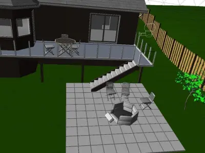 Home with Walkout Basement 3D model