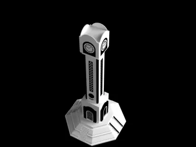 Homs Clock Tower  Modular 3D Model  Light Up Desk Lamp 3D print model