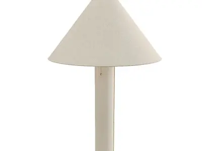 Remi Natural Linen Floor Lamp 3D model