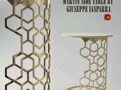 Longhi MARTIN SIDE TABLE BY GIUSEPPE IASPARRA  3D model