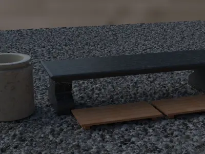 3D MODEL EUROPEAN BENCH 3D model