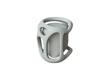 SciFi Shape Object Low Poly Low-poly 3D model 14