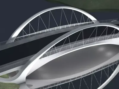  Suspension Bridge 3D model