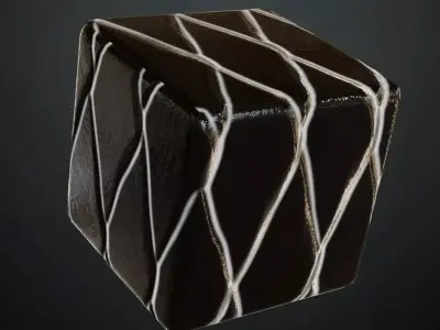 Ancient Stone Islamic Star Pattern PBR Seamless Texture