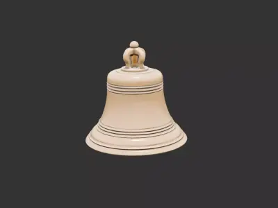 Antique Hand Bell for 3D print 3D print model