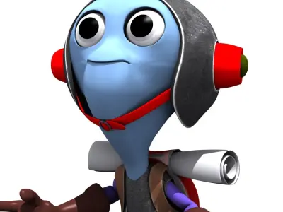 Set 03 - Cartoon Character 03 - Cuties 3D model
