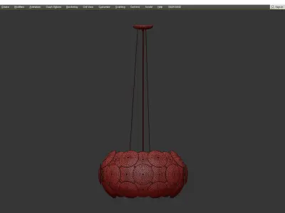 CUMULUS HUMILIS CHANDELIER Low-poly 3D model