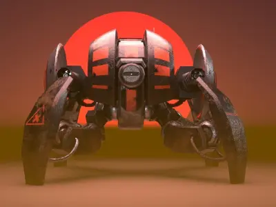 Crab Sentry Drone 3D model