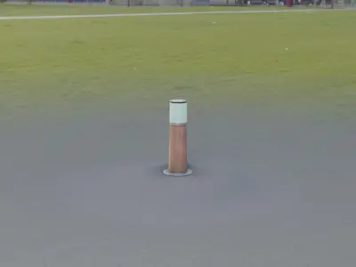 Wooden Light-Column 9 - Low-Poly Street-Light Set-9  Low-poly 3D model