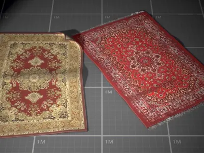 Soviet Carpet Low-poly 3D model