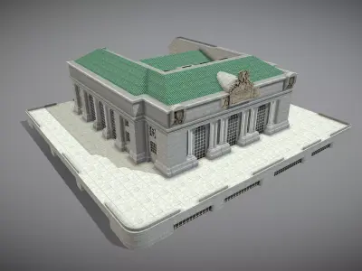 Grand Central Terminal Low-poly 3D model