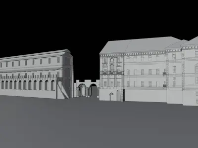 Castello di Rivoli - High-Quality 3D model