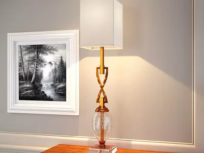 Square Lamp Model 3D model