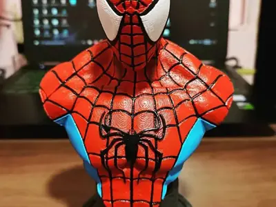 Spiderman Mavel Bust 3D Model Ready to Print STL 3D print model