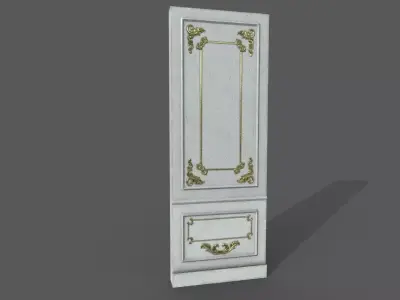 Old Victorian Wall Low-poly 3D model purchase