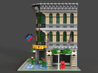 Lego Shop Low-poly 3D model